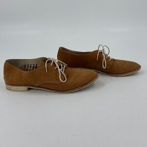Dolce Vita Oxford Shoes Womens US Size 8.5 Brown Cuban Heel Almond Toe Lace Up